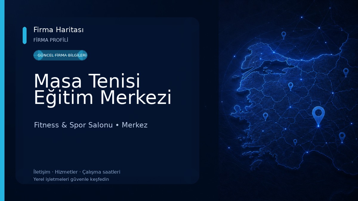 Masa Tenisi Eğitim Merkezi Fitness & Spor Salonu