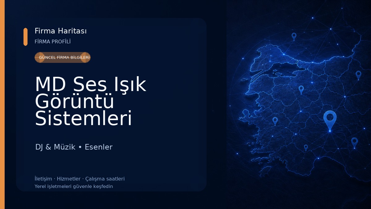 MD Ses Işık Görüntü Sistemleri Teknoloji Muhendislik Ve Danışmanlık Hizmetleri DJ & Müzik