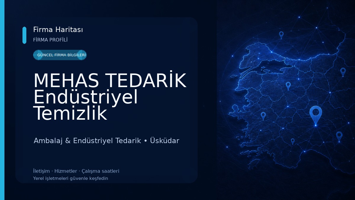 MEHAS TEDARİK Endüstriyel Temizlik Malzemeleri Ambalaj & Endüstriyel Tedarik