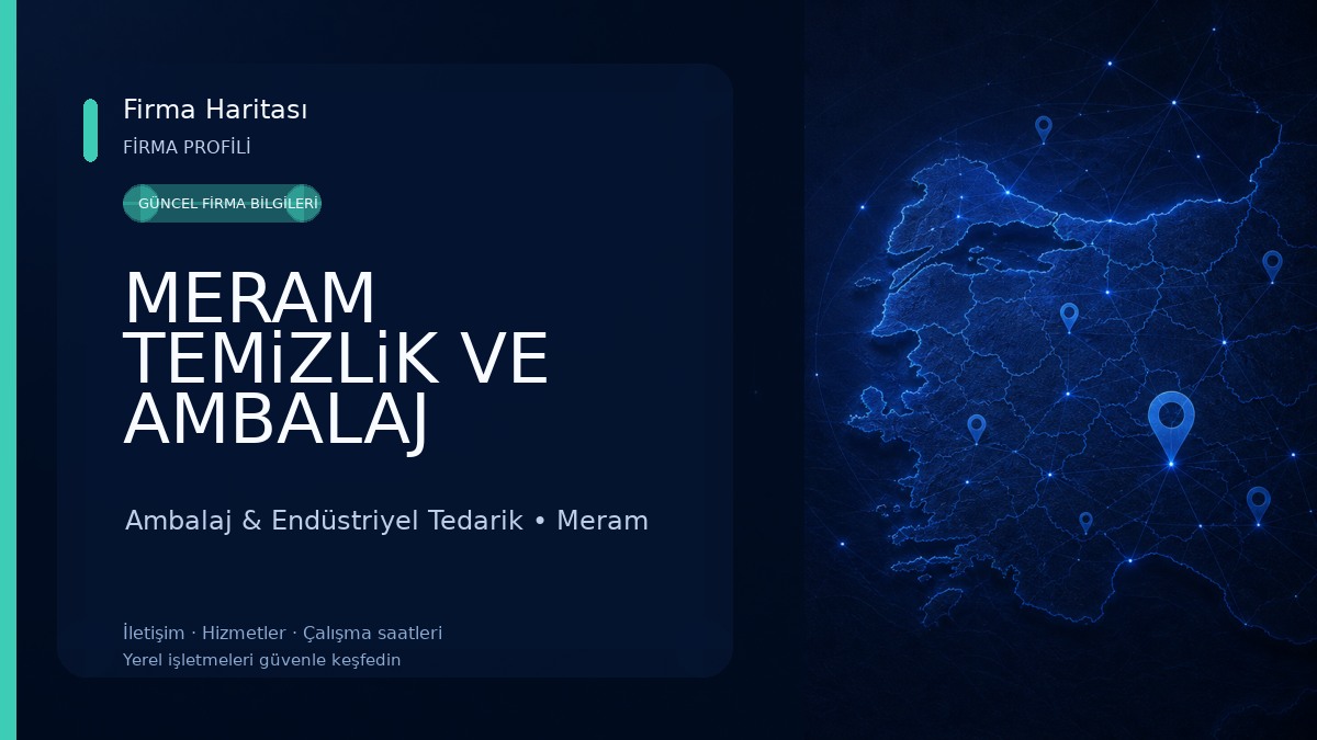 MERAM TEMiZLiK VE AMBALAJ ÜRÜNLERİ TOPTANCISI 