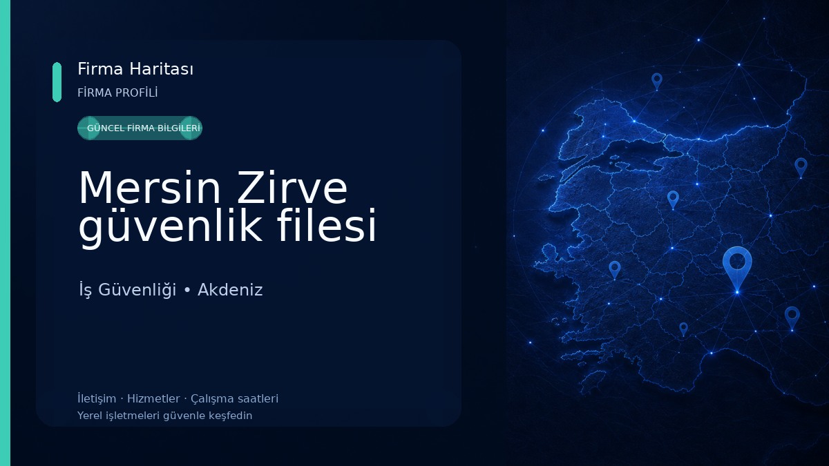Mersin Zirve güvenlik filesi 