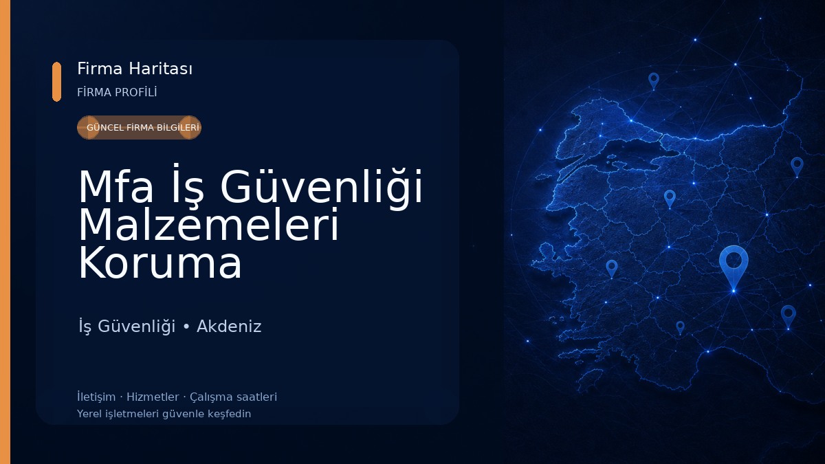 Mfa İş Güvenliği Malzemeleri Koruma Teknolojileri Donanım Ve Ekipmaları İş Güvenliği