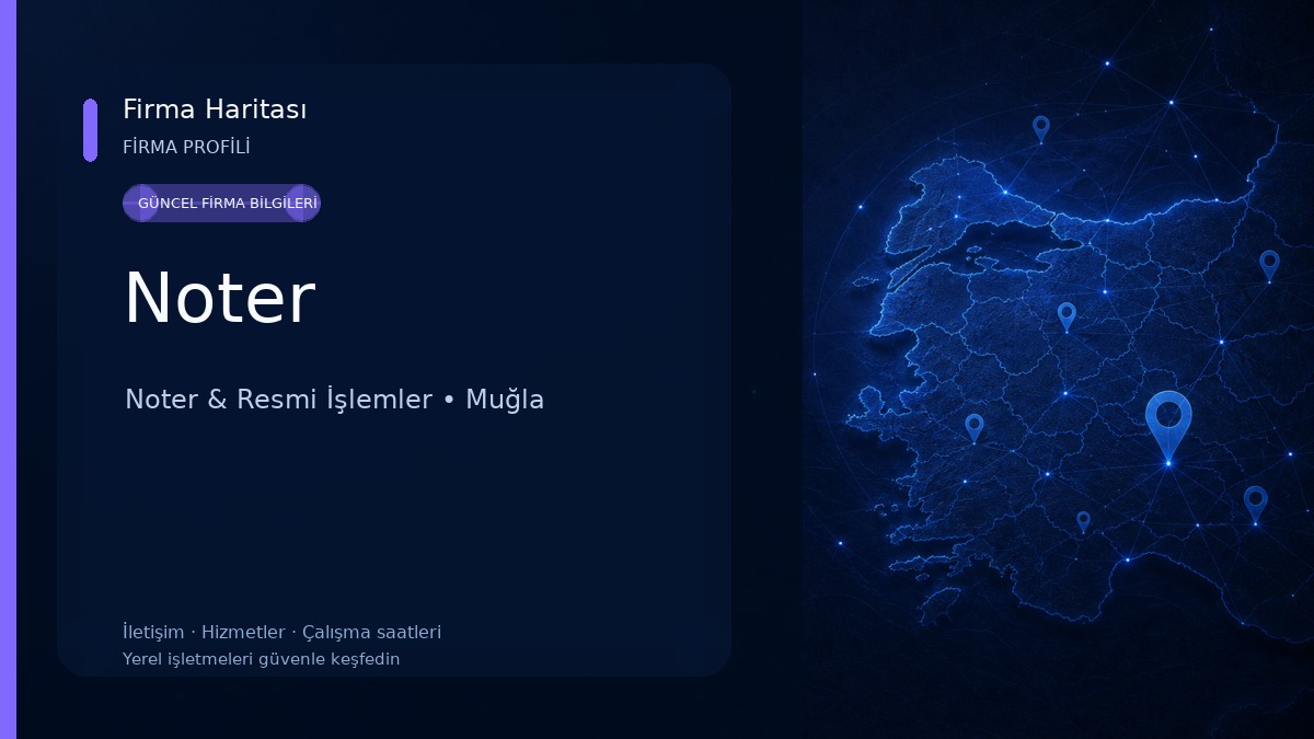 Noter Noter & Resmi İşlemler