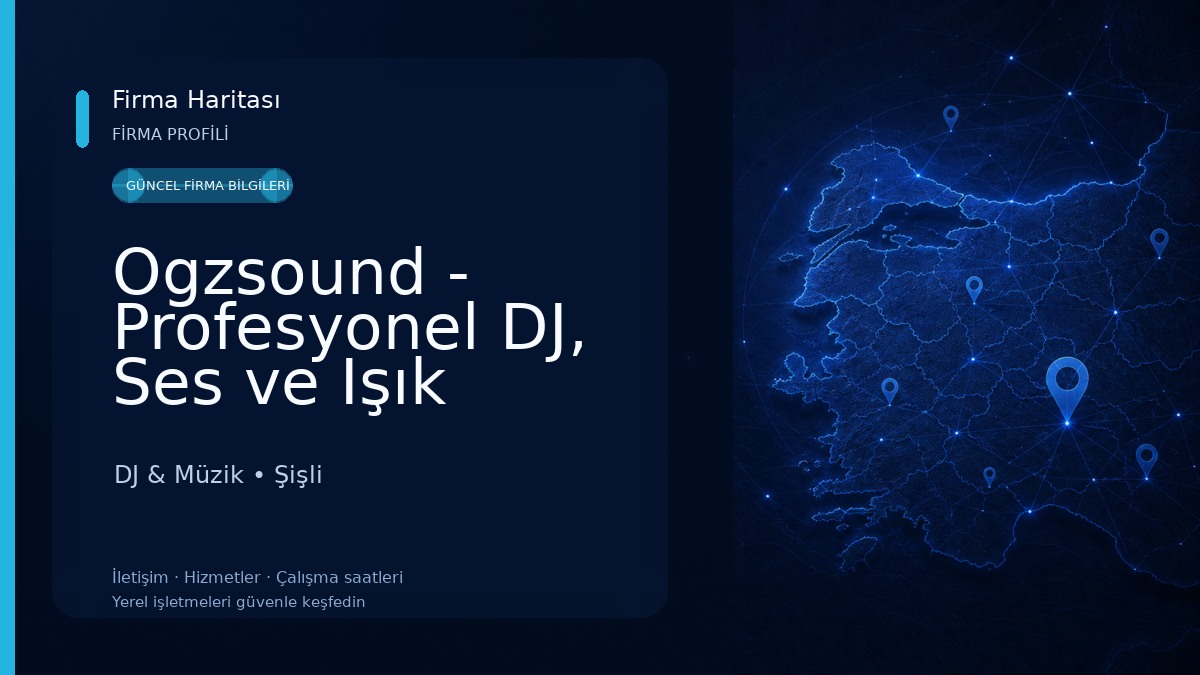Ogzsound - Profesyonel DJ, Ses ve Işık Sistemleri Kiralama DJ & Müzik