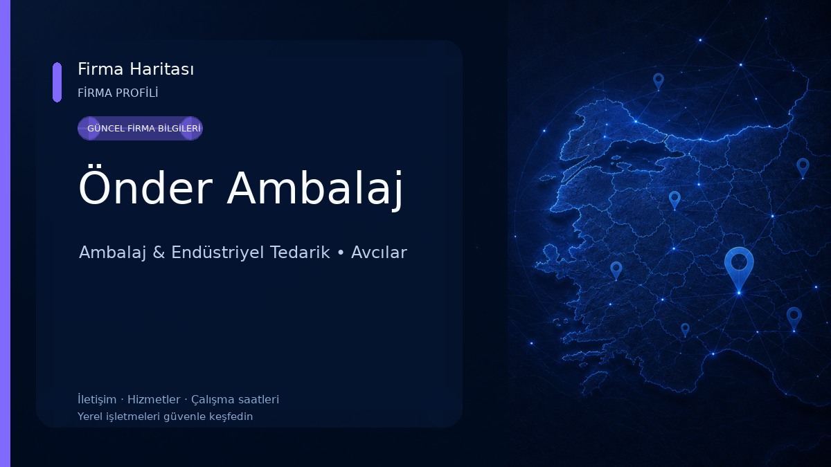 Önder Ambalaj Ambalaj & Endüstriyel Tedarik