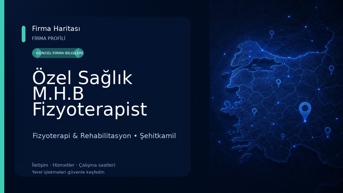 Özel Sağlık M.H.B Fizyoterapist Eyyüp Güzel Fizyoterapi & Rehabilitasyon