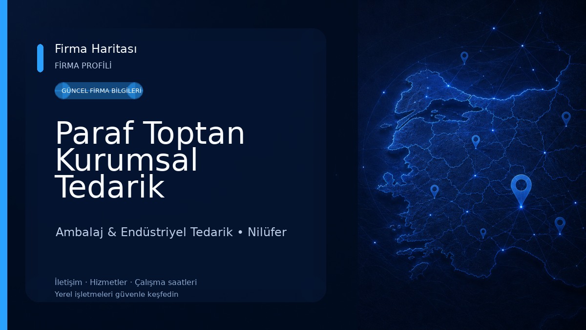 Paraf Toptan Kurumsal Tedarik Ambalaj & Endüstriyel Tedarik