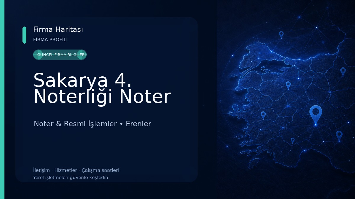 Sakarya 4. Noterliği Noter 