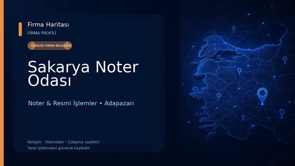Sakarya Noter Odası Noter & Resmi İşlemler