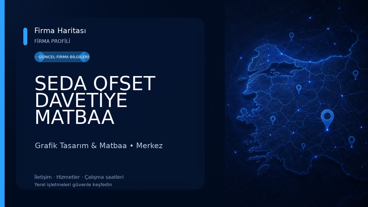 SEDA OFSET DAVETİYE MATBAA Grafik Tasarım & Matbaa