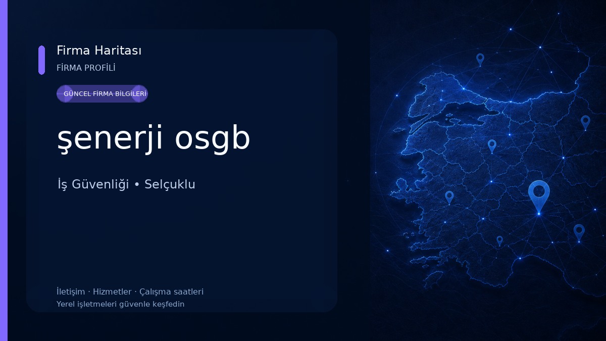 şenerji osgb İş Güvenliği