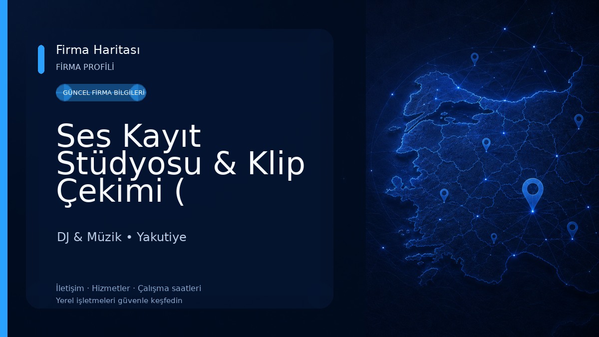 Ses Kayıt Stüdyosu & Klip Çekimi ( Albayrak Prodüksiyon ) 