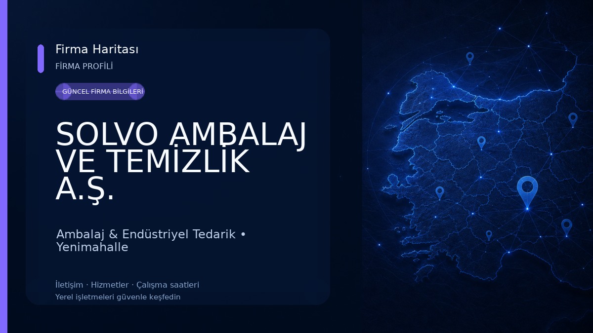 SOLVO AMBALAJ VE TEMİZLİK A.Ş. Ambalaj & Endüstriyel Tedarik