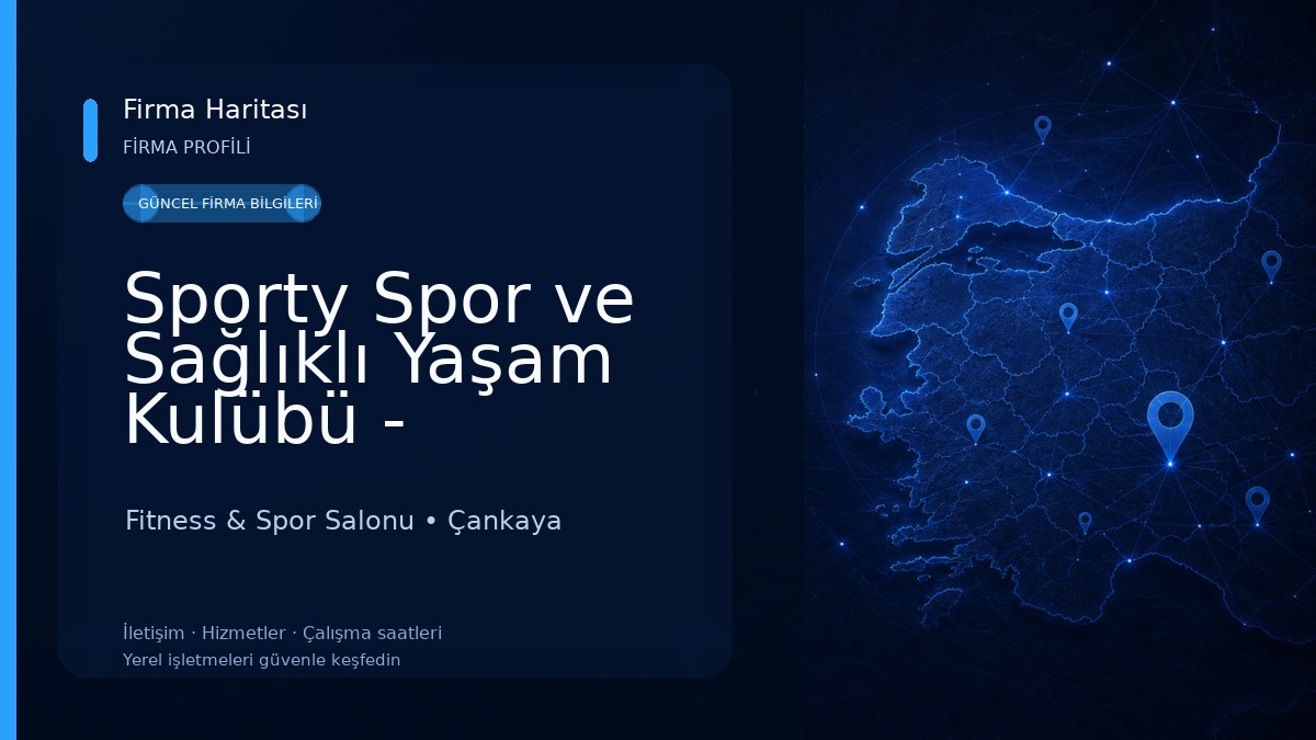 Sporty Spor ve Sağlıklı Yaşam Kulübü - Dikmen/ANKARA Fitness & Spor Salonu