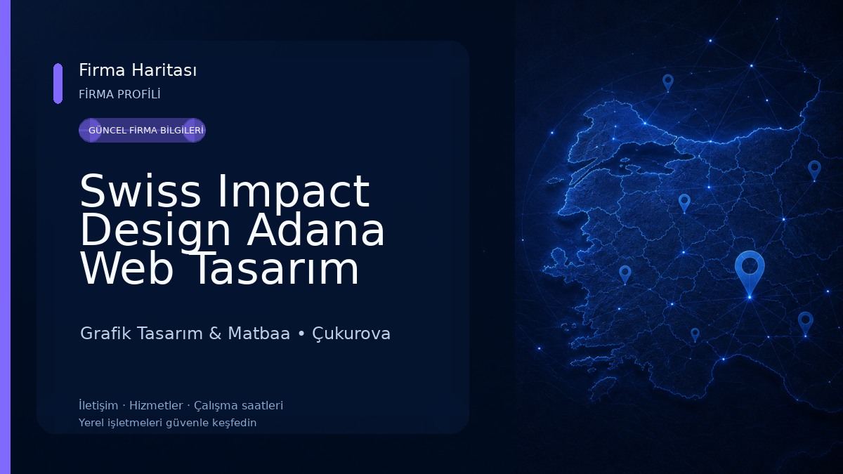 Swiss Impact Design Adana Web Tasarım Reklam Ajansı Grafik Tasarım & Matbaa