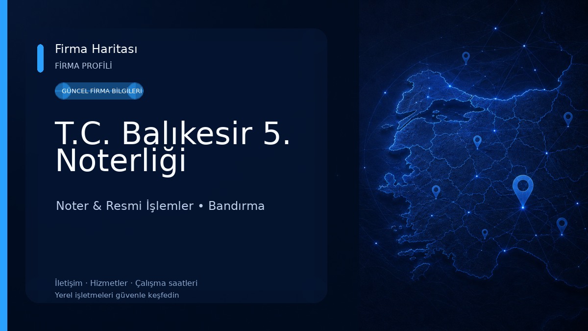 T.C. Balıkesir 5. Noterliği 