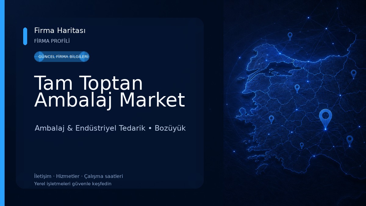 Tam Toptan Ambalaj Market Ambalaj & Endüstriyel Tedarik