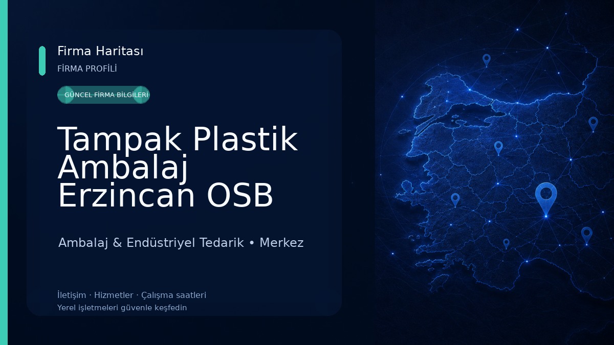 Tampak Plastik Ambalaj Erzincan OSB Ambalaj & Endüstriyel Tedarik