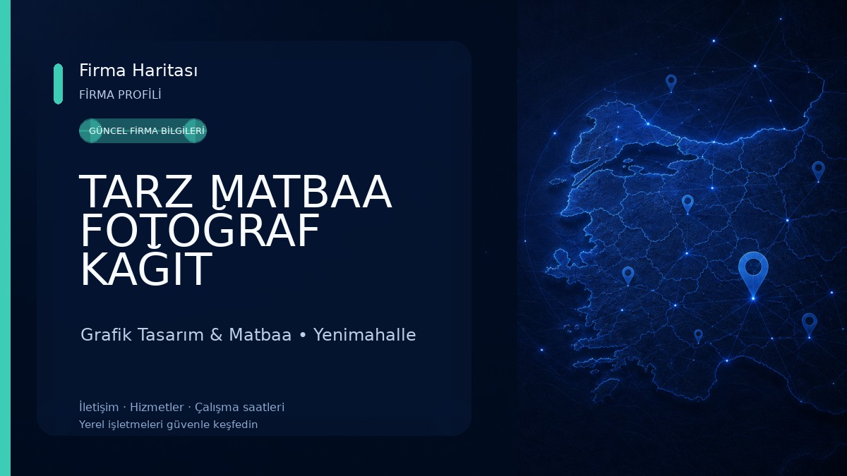 TARZ MATBAA FOTOĞRAF KAĞIT SAN.TİC.LTD.ŞTİ. Grafik Tasarım & Matbaa