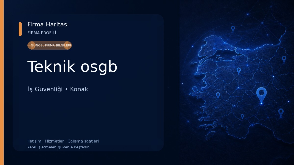 Teknik osgb İş Güvenliği