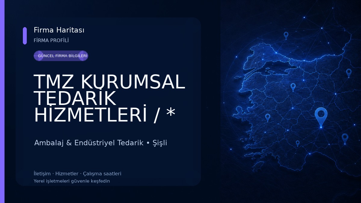 TMZ KURUMSAL TEDARİK HİZMETLERİ / * TEMİZLİK * GIDA * KIRTASİYE * AMBALAJ Ambalaj & Endüstriyel Tedarik