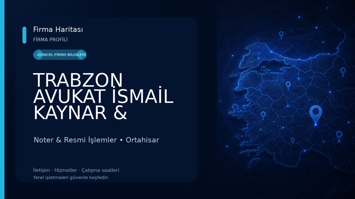 TRABZON AVUKAT İSMAİL KAYNAR & AVUKAT ALİCAN KAYNAR | ARABULUCU | CEZA AVUKATI Noter & Resmi İşlemler