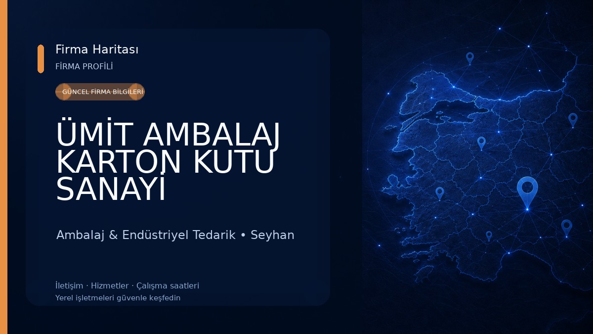 ÜMİT AMBALAJ KARTON KUTU SANAYİ Ambalaj & Endüstriyel Tedarik