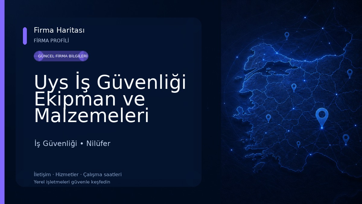 Uys İş Güvenliği Ekipman ve Malzemeleri Satış İmalat İş Güvenliği