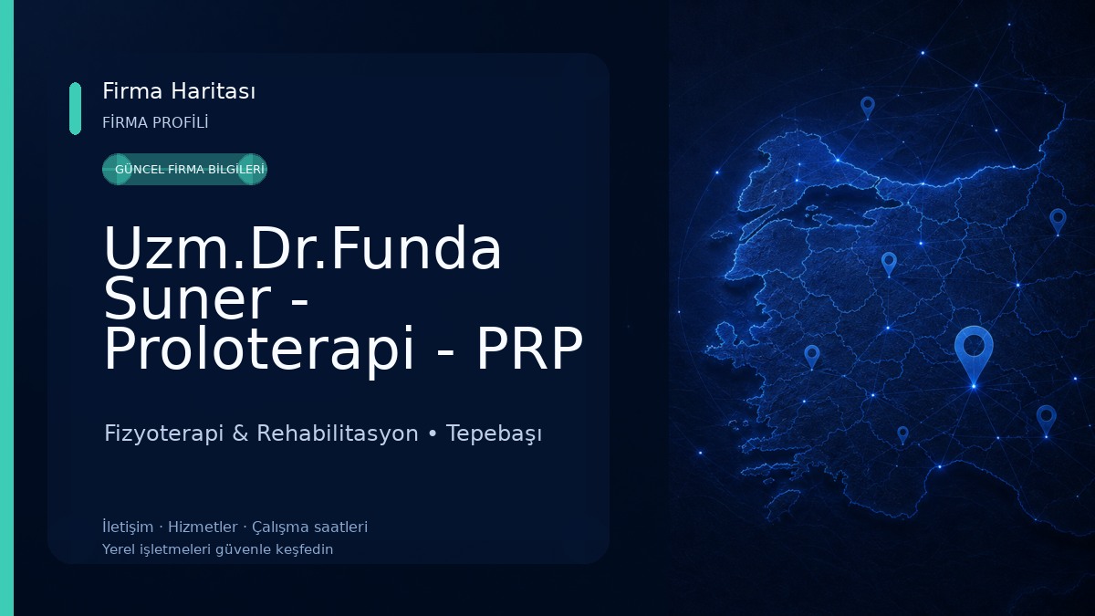 Uzm.Dr.Funda Suner - Proloterapi - PRP - Nöralterapi - CGF - Ozon Tedavisi - Hacamat - Sigara Bırakma Fizyoterapi & Rehabilitasyon