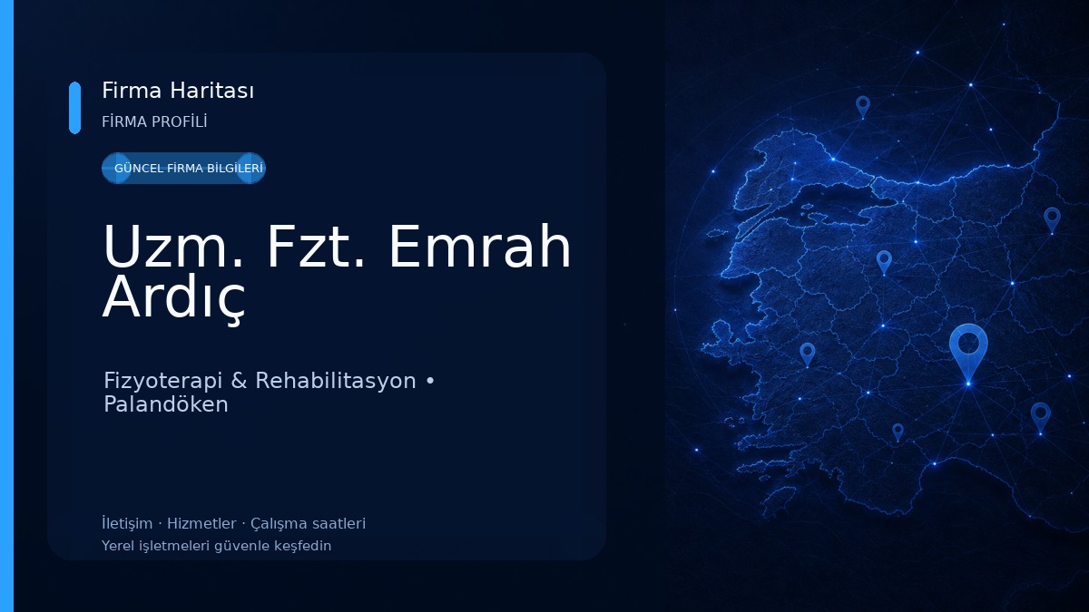 Uzm. Fzt. Emrah Ardıç Fizyoterapi & Rehabilitasyon
