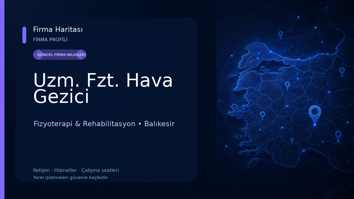 Uzm. Fzt. Hava Gezici Fizyoterapi & Rehabilitasyon