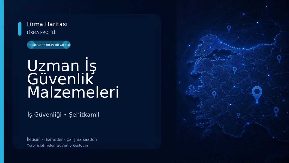Uzman İş Güvenlik Malzemeleri 