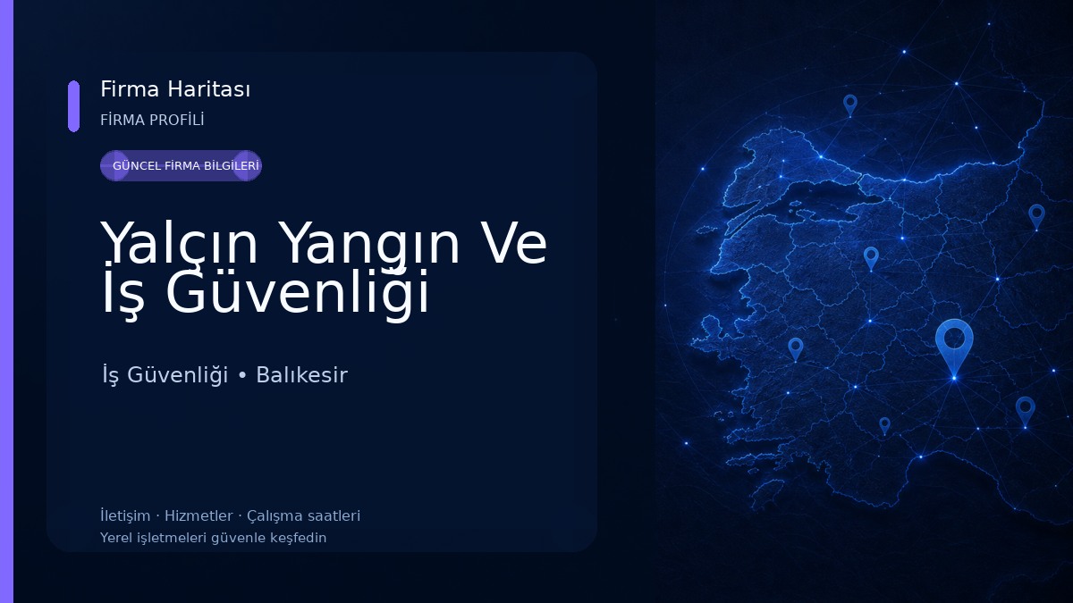 Yalçın Yangın Ve İş Güvenliği İş Güvenliği
