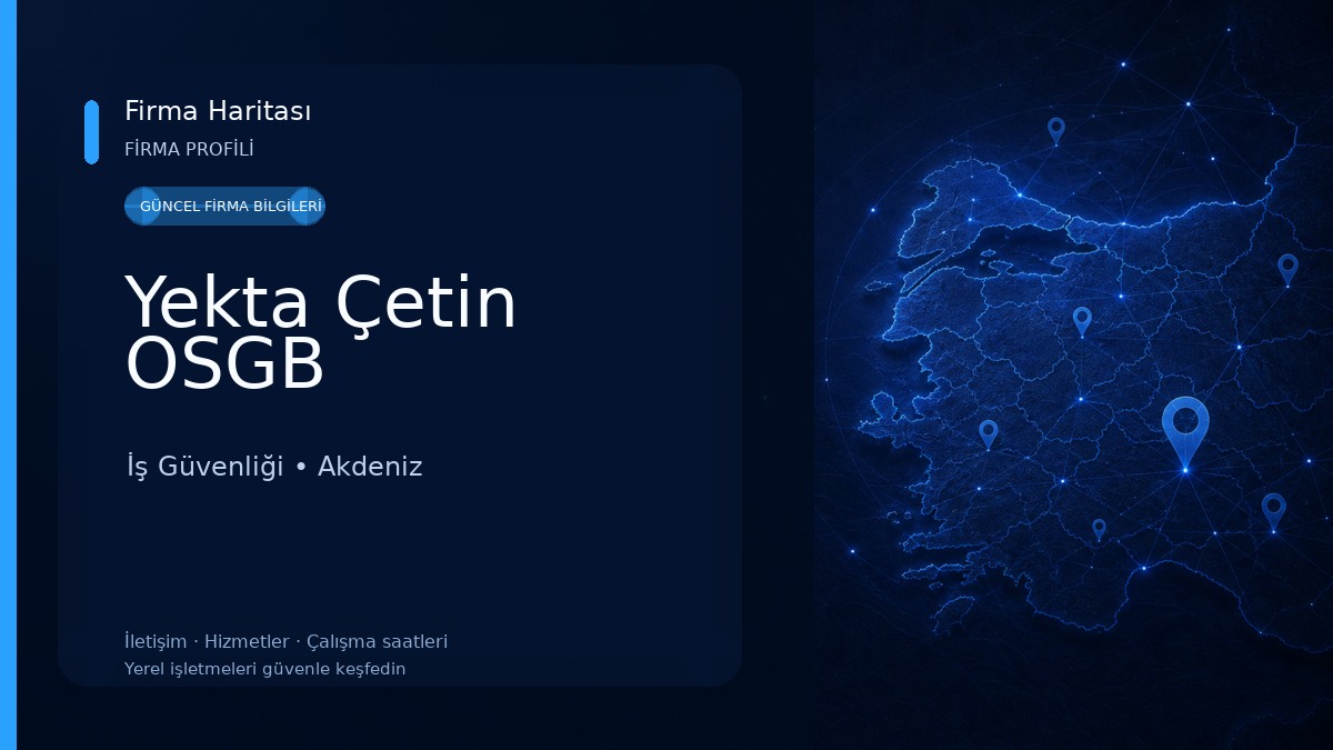 Yekta Çetin OSGB İş Güvenliği