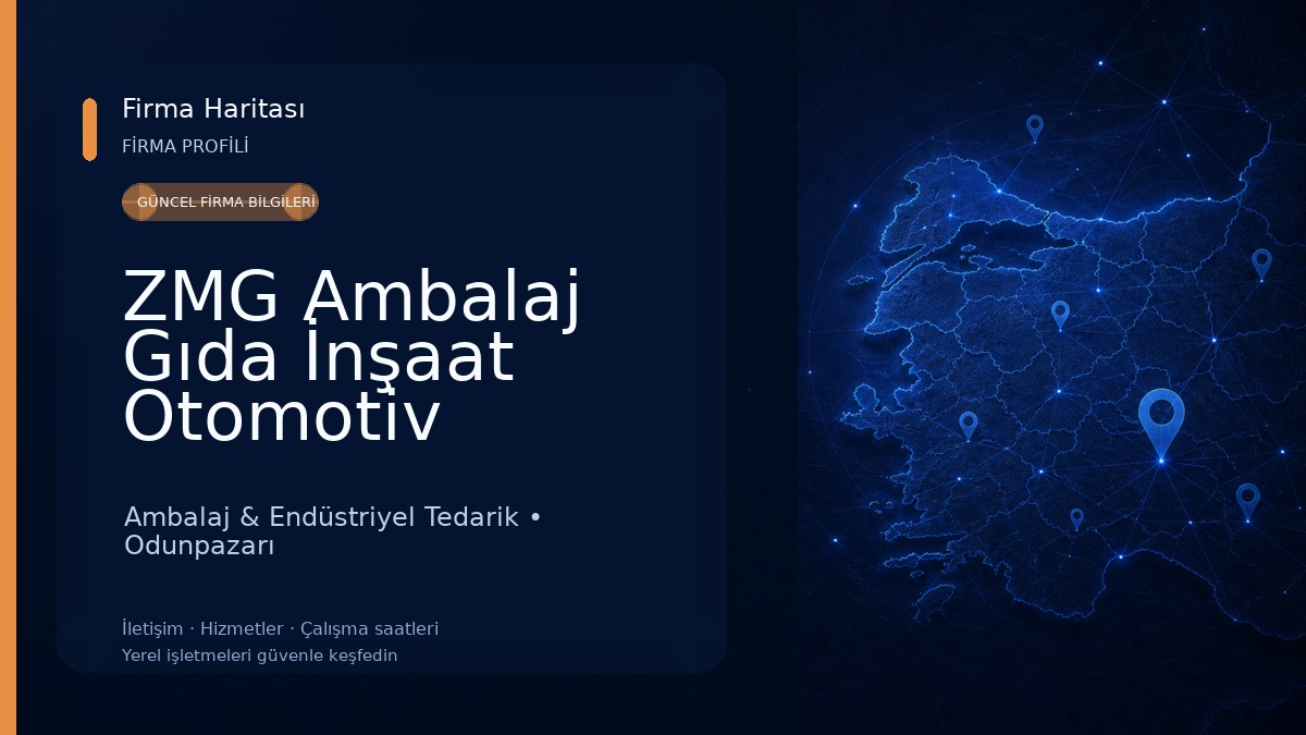 ZMG Ambalaj Gıda İnşaat Otomotiv San.Tic.Ltd.Şti. Ambalaj & Endüstriyel Tedarik